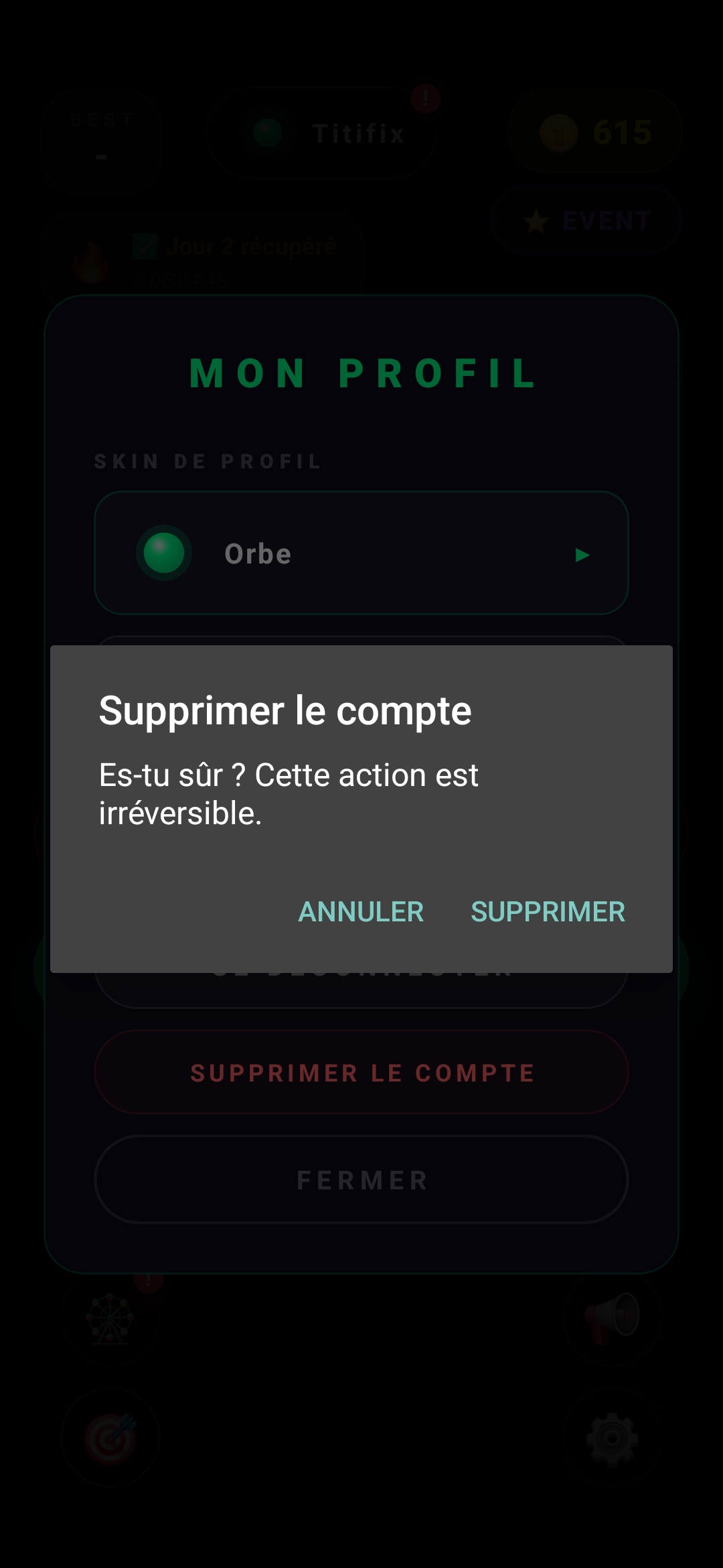 Étape 3 - Confirmer la suppression